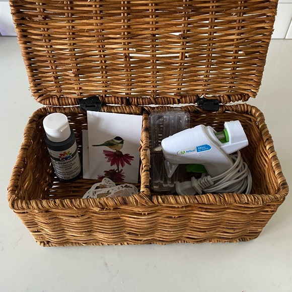 Woven Basket Compartment Organizer - Picture 6 of 8